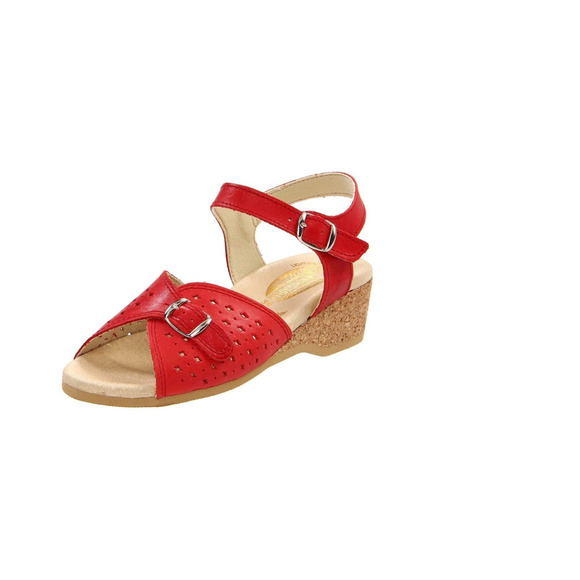 WORISHOFER Shoes - Nwt worishofer perforated leather sandal in red